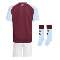 Fotbalové Dres Aston Villa Dětské Domácí 2024-25 Krátký Rukáv (+ trenýrky)